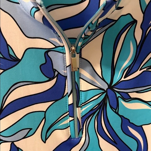 Tail Blue and White Floral Dress for sports and beach - Picture 3 of 8